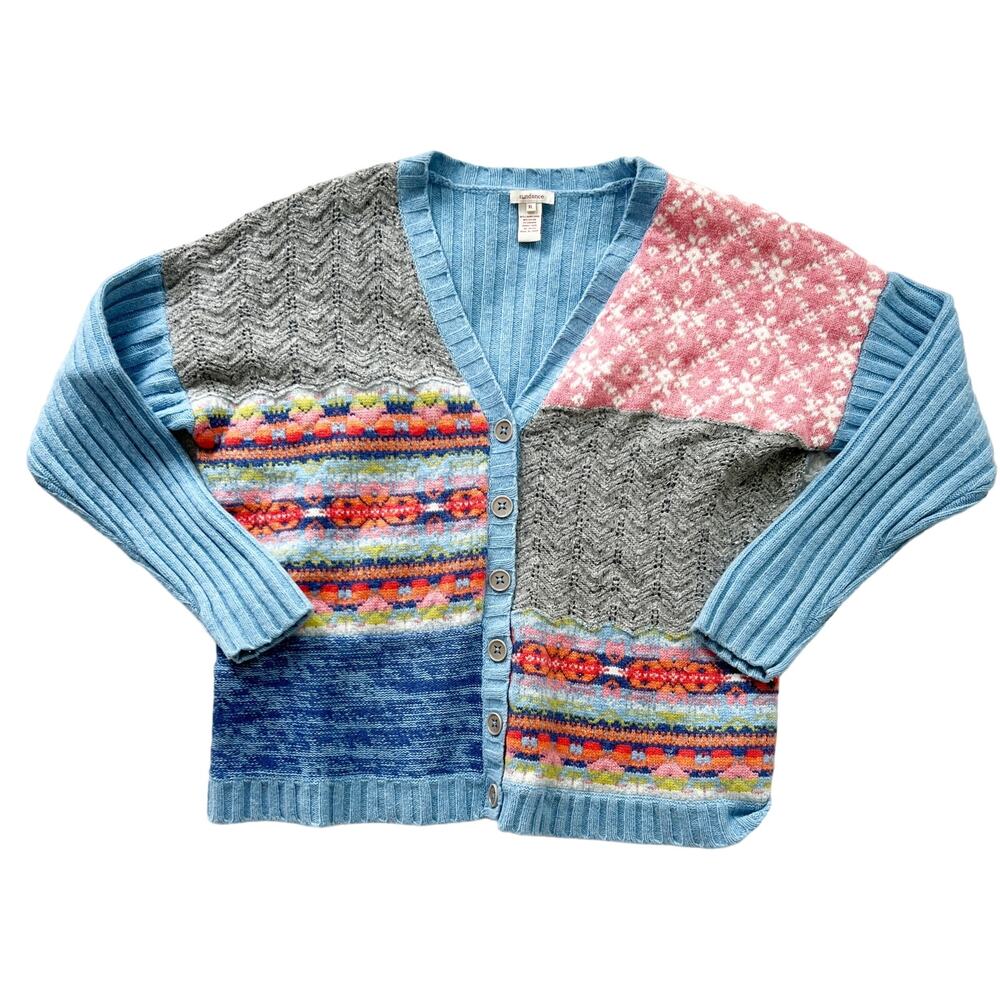 Sundance Wool Blend Multi Colored Cardigan - XL